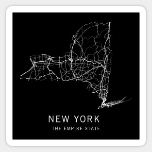 New York State Road Map Sticker